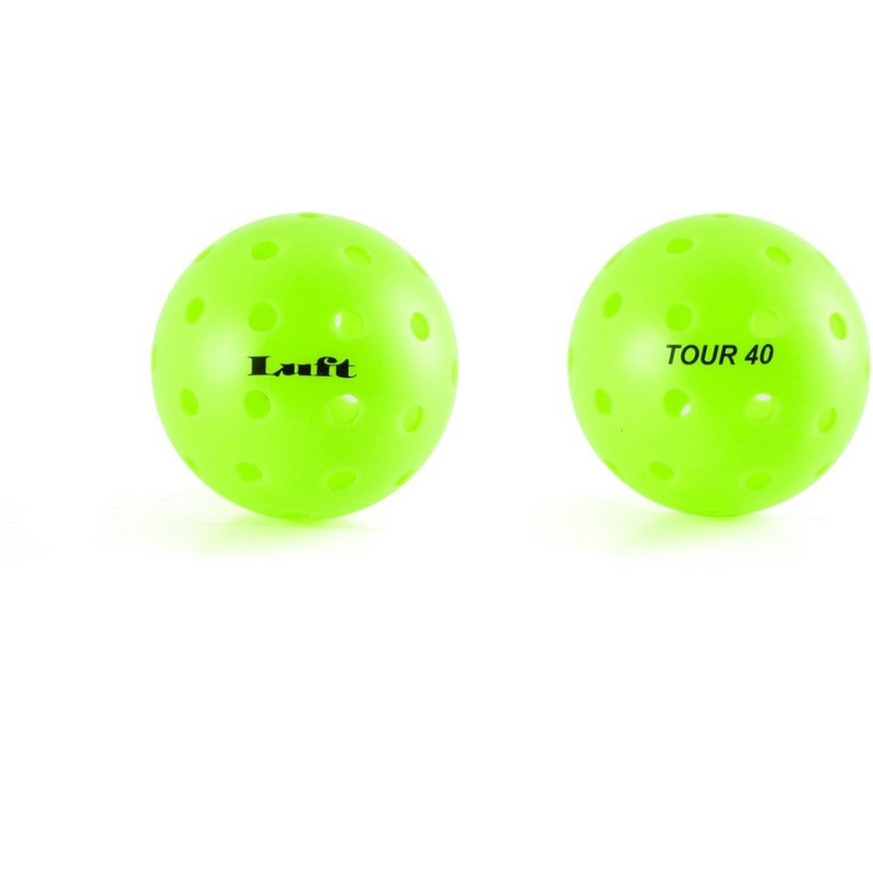 Load image into Gallery viewer, 50x LUFT "Tour 40" Outdoor Pickleball Balls Bulk - High Visibility Green (Hi Vis)-2
