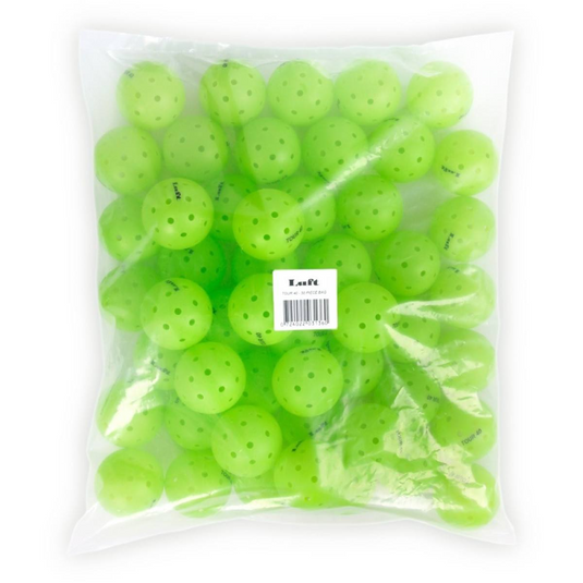 50x LUFT "Tour 40" Outdoor Pickleball Balls Bulk - High Visibility Green (Hi Vis)-3