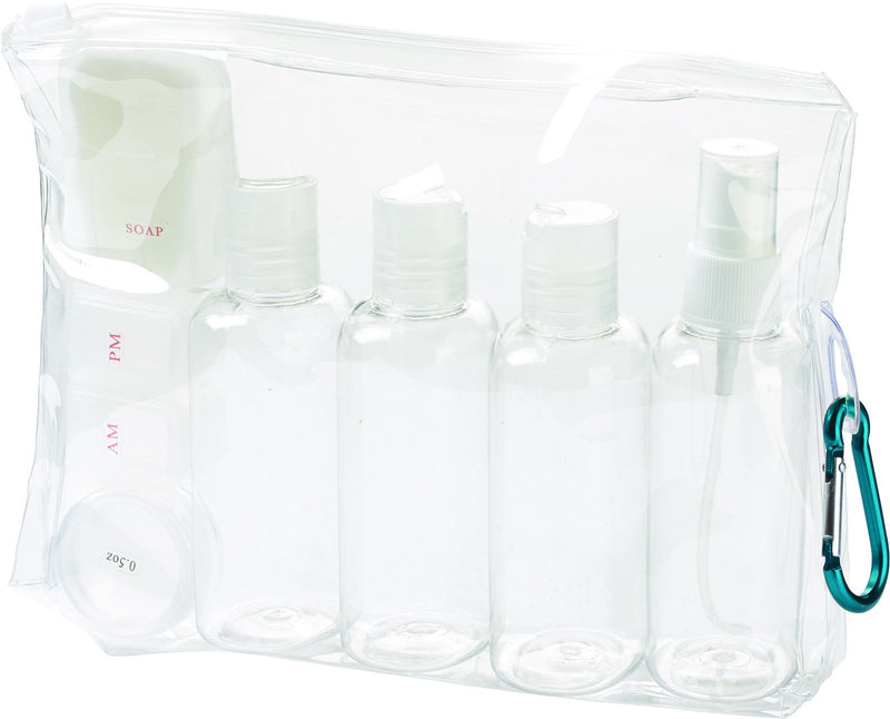 Load image into Gallery viewer, Lewis N. Clark TSA 3-1-1 Carry On Travel Bottles Toiletry Set Kit Liquids-0
