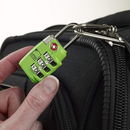 1x Lewis N Clark TSA Approved Combination Lock Travel Luggage Padlock - Green-2