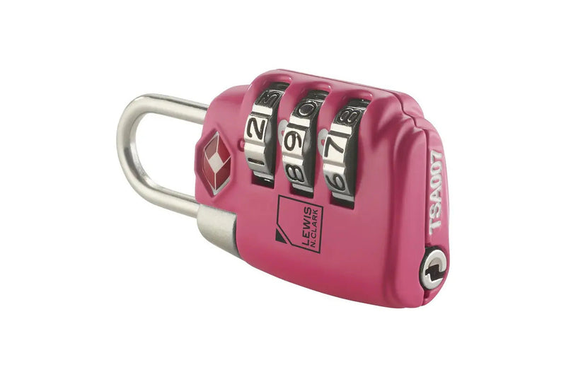 Load image into Gallery viewer, Lewis N. Clark PadLock Suitcase Travel TSA Approved Combination Lock - Pink-2
