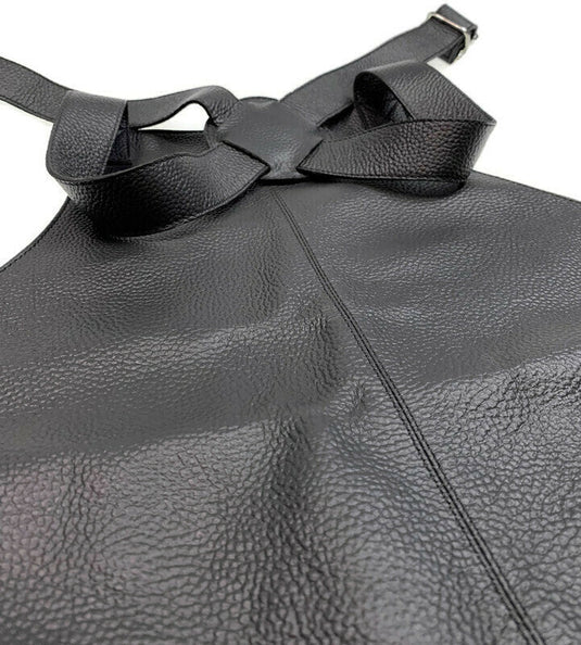 2x BUFFALO LEATHER APRON Cooking Chef Hairdresser Waterproof Durable - Black-2