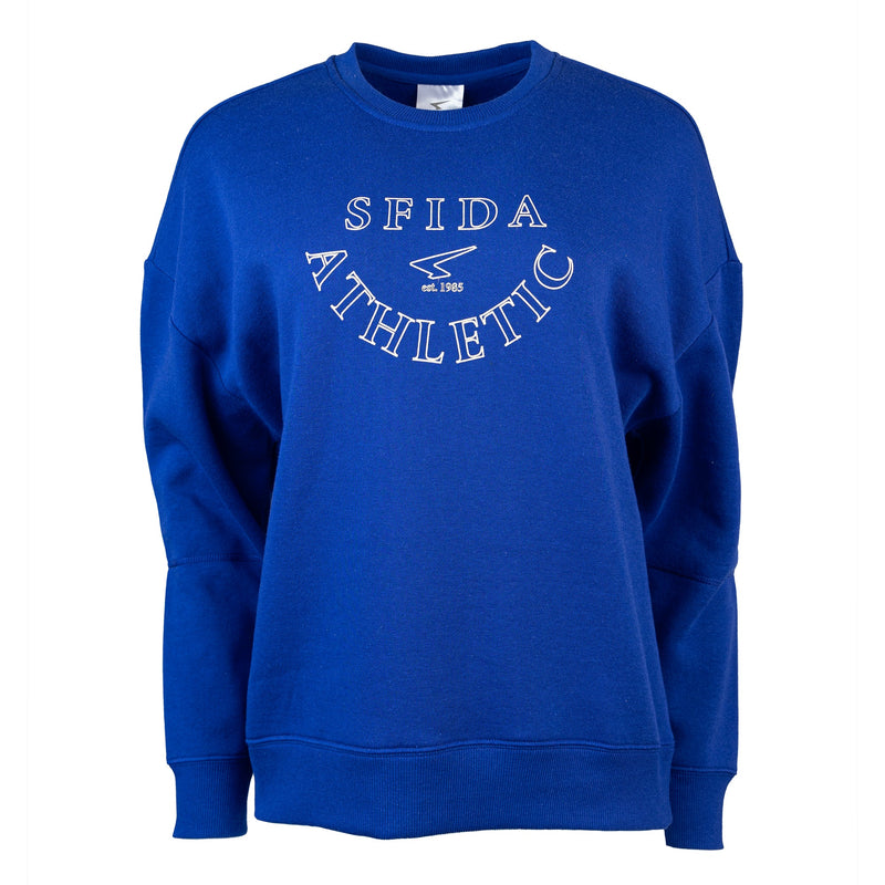 Load image into Gallery viewer, Liza - Ladies Electric Cobalt Crew Neck Sweat
