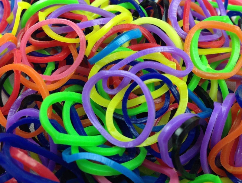 Load image into Gallery viewer, 2400 LOOM BANDS Rubber Refill Kit DIY Magical Bracelet 96 S Clips, 8 Hooks - Rainbow-1
