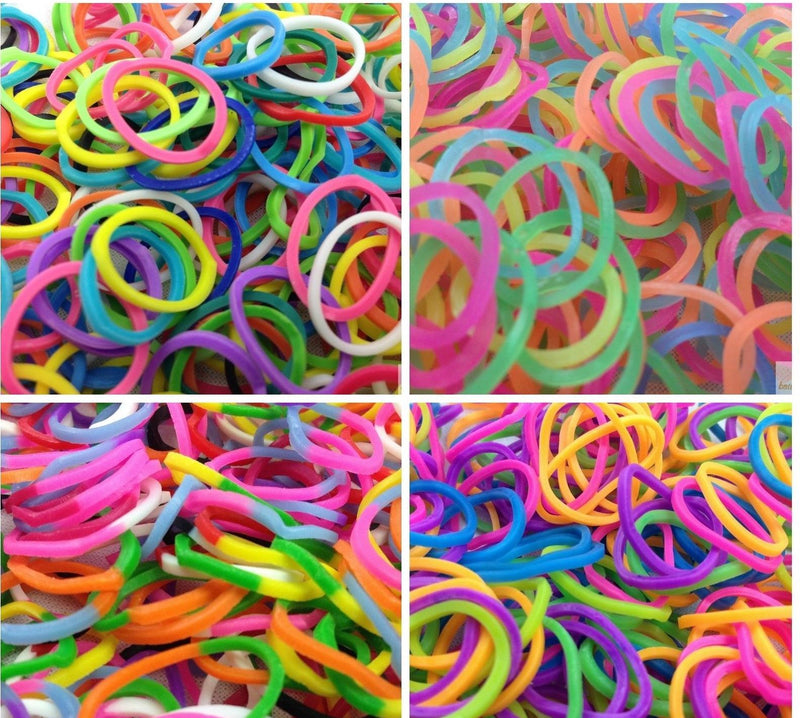 Load image into Gallery viewer, 4800 LOOM BANDS Rubber Refill Kit DIY Magical Bracelet 192 S Clips 16 Hooks BULK-6
