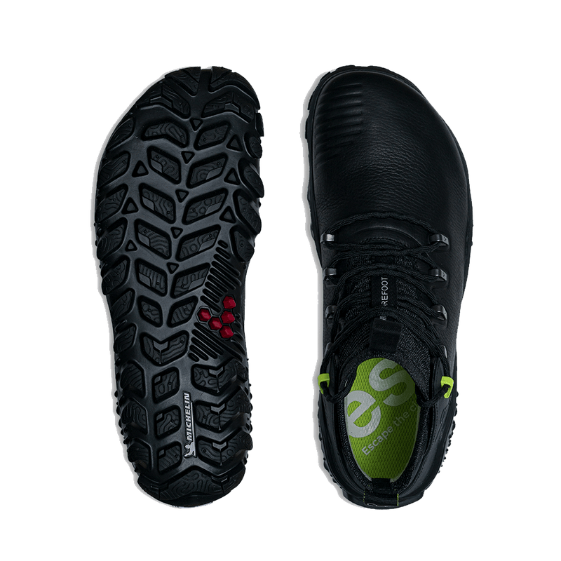 Load image into Gallery viewer, Vivobarefoot Magna Forest ESC Women's Barefoot Hiking Boot – Obsidian/Lime
