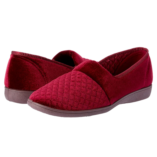 Grosby Marcy 2 Womens Slippers Slip On Indoor Outdoor Quilted Moccasins Shoes-3