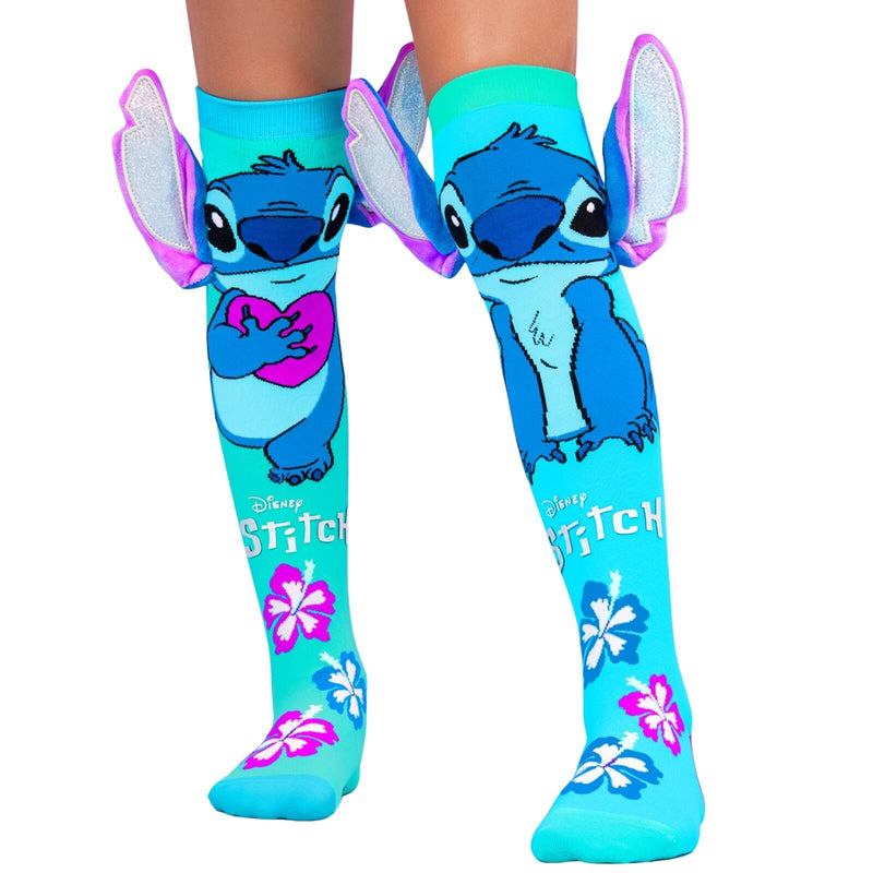 Load image into Gallery viewer, MADMIA Disney Knee High Silver Stitch Childrens Kids Socks One Size-2
