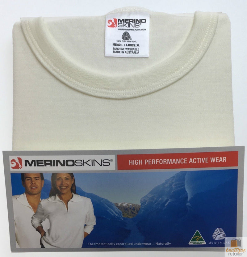 Load image into Gallery viewer, MERINO SKINS Crew Neck Short Sleeve T-Shirt Top 100% Wool Underwear Thermals-12
