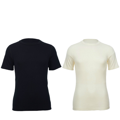 Load image into Gallery viewer, MERINO SKINS Crew Neck Short Sleeve T-Shirt Top 100% Wool Underwear Thermals-0
