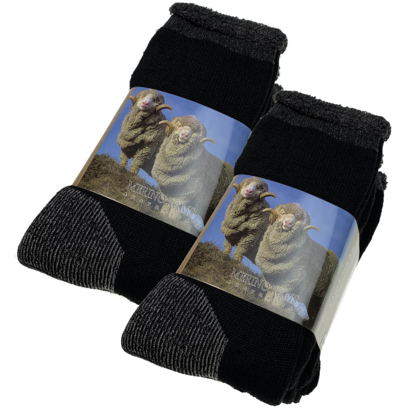 Load image into Gallery viewer, 6 Pairs Heavy Duty Merino Wool Work Socks Extra Thick Cushion (Size 11-14)-1
