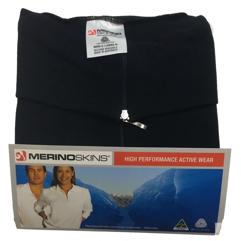 Load image into Gallery viewer, 100% Wool MERINO SKINS Mens Half Zip Long Sleeve Thermal Underwear T-Shirt Top-6
