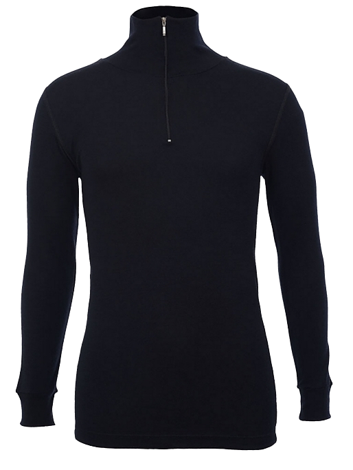 Load image into Gallery viewer, 100% Wool MERINO SKINS Mens Half Zip Long Sleeve Thermal Underwear T-Shirt Top-7
