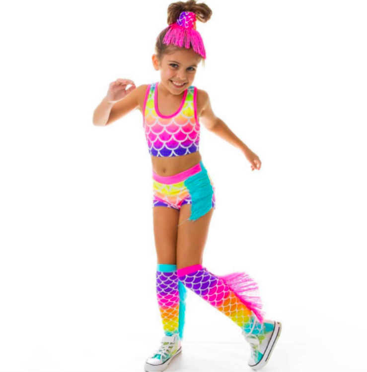 Load image into Gallery viewer, MERMAID Toddler Girl’s Long Knee High Socks - Age 3-5 Unisex - Multicolour-4
