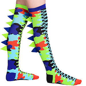 MADMIA Madmax Dino Boys Long Knee High Socks - Toddler Unisex Pair - Multicolour-1