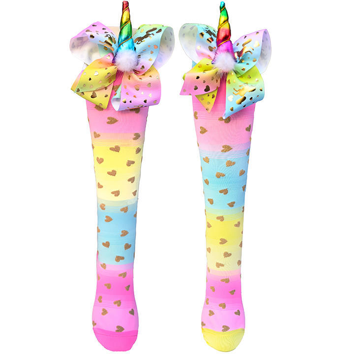 Load image into Gallery viewer, MADMIA Twinkle Toes Socks (Suits Adult or Kids) - Pink/Yellow/Blue-0
