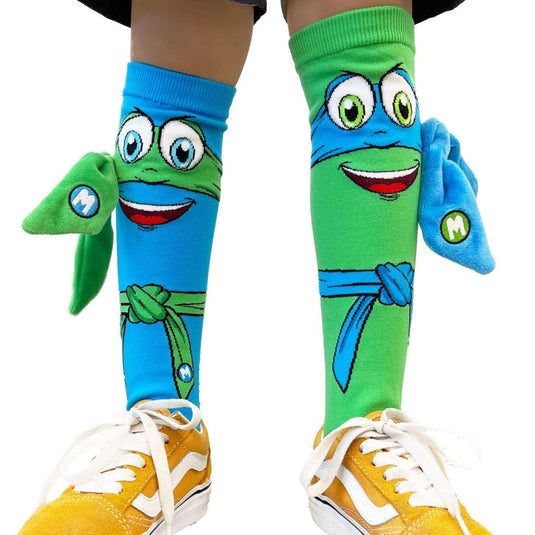 Madmia Ninja Socks Kids Fun Colourful Long Socks Crazy Sock Day in Toddler 3–5Y Size-0