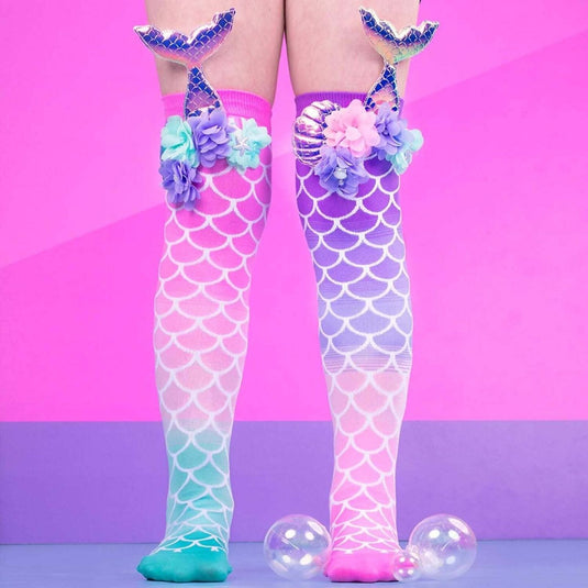 Madmia Mermaid Tails Socks Toddler 3–5Y 3D Tail Starfish Seashell Crazy Sock Day-2