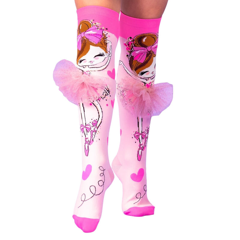 Load image into Gallery viewer, MADMIA Ballerina Socks Knee High Girls Childrens Kids Socks One Size-3
