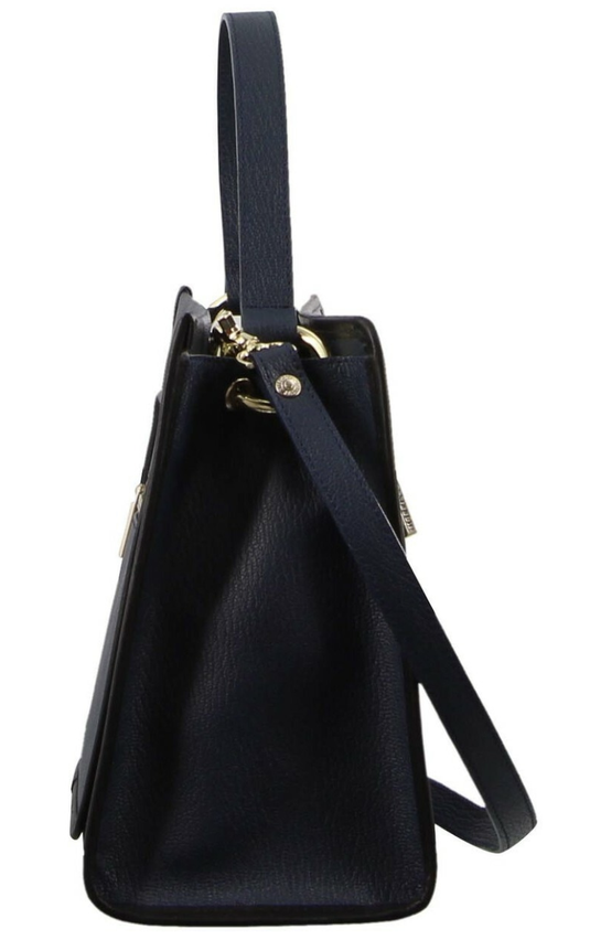 Morrissey Ladies Italian Structured Leather Tote Bag Handbag Womens - Navy-2