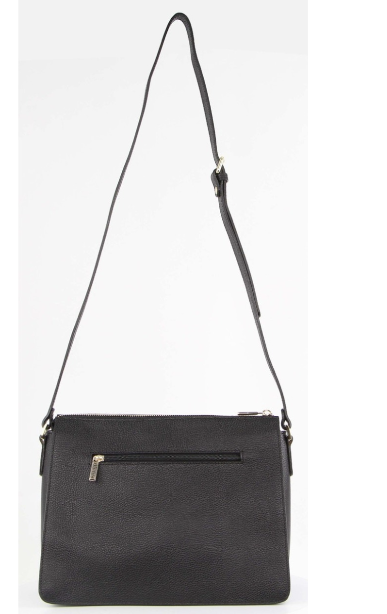 Load image into Gallery viewer, Morrissey Italian Structured Leather Cross Body Handbag Tote Bag (MO3162) - Black-3
