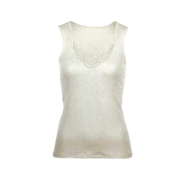 MERINO SKINS Ladies Dianthe Tank Top Thermal Merino Wool Rich Thermals - Natural-0