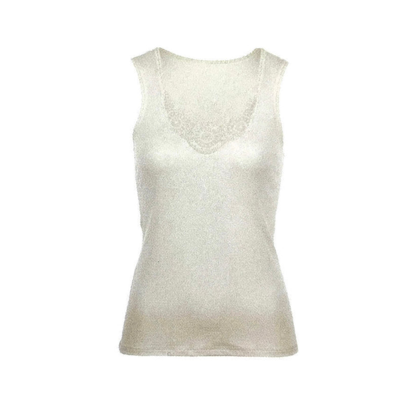 Load image into Gallery viewer, MERINO SKINS Ladies Dianthe Tank Top Thermal Merino Wool Rich Thermals - Natural-3
