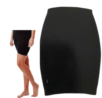 MERINO SKINS Thermal Womens Skirt Wool Winter Base Layer Thermals - Black-0