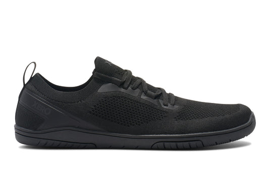 Xero Mens Nexus Knit Barefoot Shoes Zero Drop Sneakers in Black/Black-0
