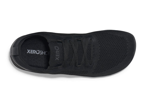 Xero Womens Nexus Knit Barefoot Shoes Zero Drop Sneakers in Black/Black-3