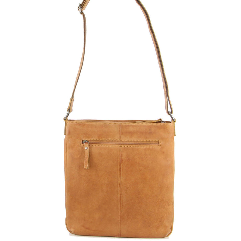 Load image into Gallery viewer, Milleni Womens Italian Leather Bag Soft Nappa Leather Cross-Body Travel - Caramel-3
