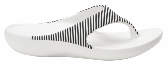 Alegria Womens Ode Flip Flop Thongs Summer Ultra-Lightweight Slip On - Stripes-0