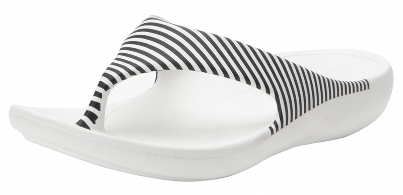 Load image into Gallery viewer, Alegria Womens Ode Flip Flop Thongs Summer Ultra-Lightweight Slip On - Stripes-3

