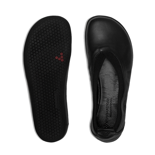 Vivobarefoot Opanka Ballerina Womens Obsidian-1