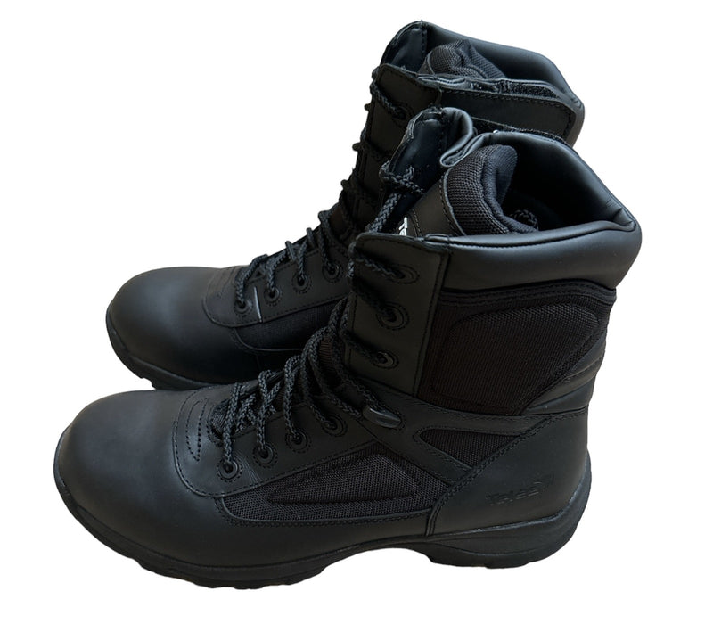 Load image into Gallery viewer, Telas Leather Combat w Side Zip Boots E Tactical Police Military Cadet - Black-0
