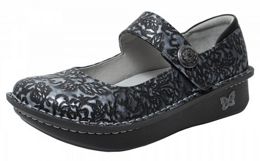 Alegria Womens Paloma Grand Mary Jane Medical Shoes Arch Support - Chrome Bloom-3