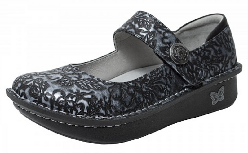 Load image into Gallery viewer, Alegria Womens Paloma Grand Mary Jane Medical Shoes Arch Support - Chrome Bloom-6
