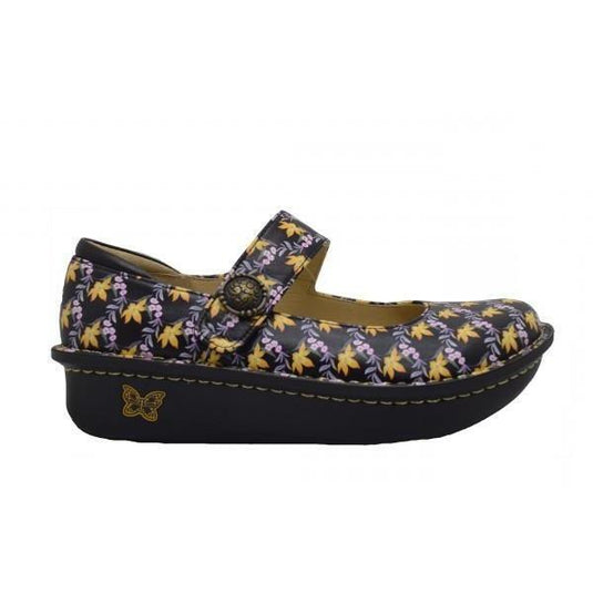 Alegria Paloma Nursing Shoes Slip On Work Hawaiian - Aloha Black-0
