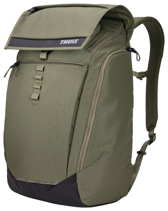 THULE Paramount 27L Water-Resistant Backpack w/ 16" Laptop Compartment in Soft Green-2