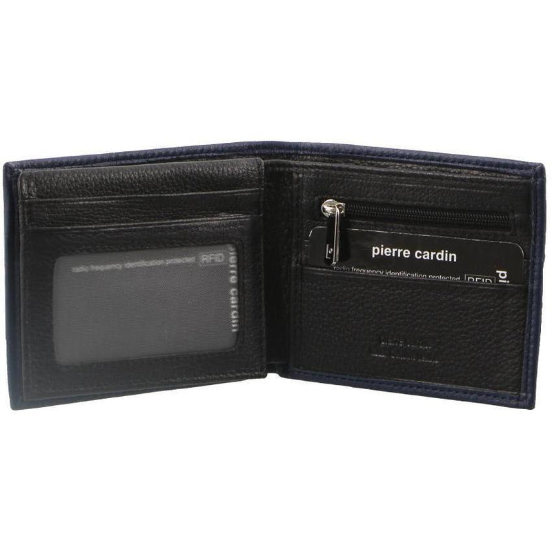 Load image into Gallery viewer, Pierre Cardin Mens Wallet RFID Blocking Genuine Italian Leather - Black-0
