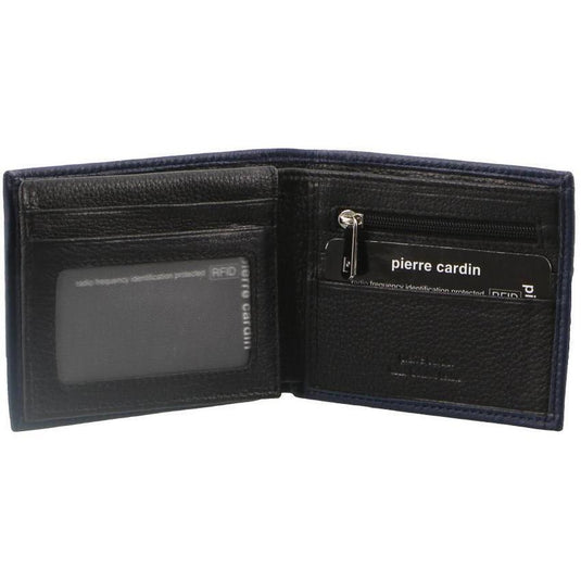 Pierre Cardin Mens Wallet RFID Blocking Genuine Italian Leather - Black-0