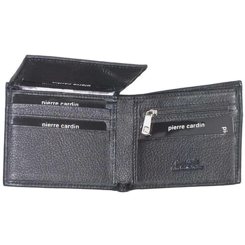 Load image into Gallery viewer, Pierre Cardin Mens Wallet RFID Blocking Genuine Italian Leather - Black-3
