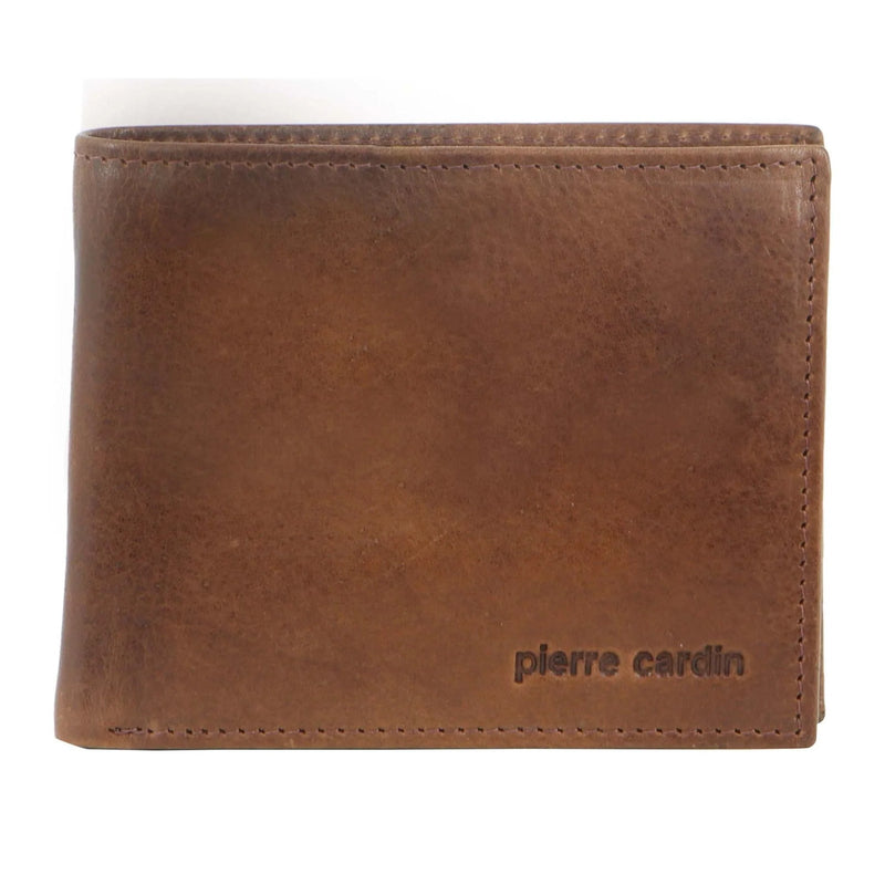 Load image into Gallery viewer, Pierre Cardin Mens Wallet RFID Blocking Genuine Italian Leather - Brown-1
