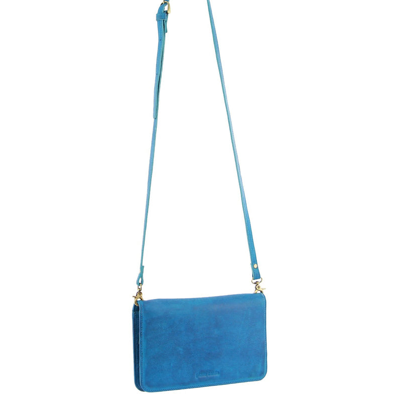 Load image into Gallery viewer, Pierre Cardin Ladies Womens Clutch Leather Wallet Purse RFID Protected - Aqua Blue-1

