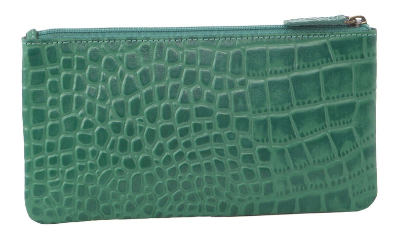 Load image into Gallery viewer, Pierre Cardin Ladies Womens Genuine Soft Leather Italian Wallet - Green/Croc-2
