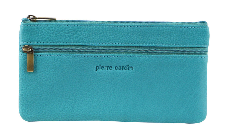 Load image into Gallery viewer, Pierre Cardin Ladies Womens Genuine Soft Leather Italian Wallet - Turquoise-0
