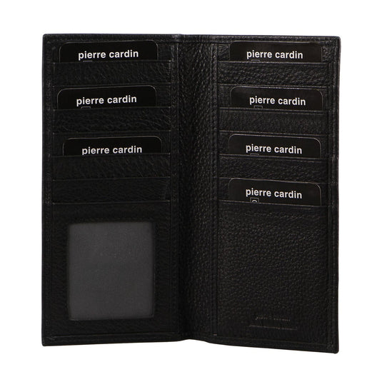 Pierre Cardin Mens Italian RFID Protected Leather Suit Wallet - Black-0