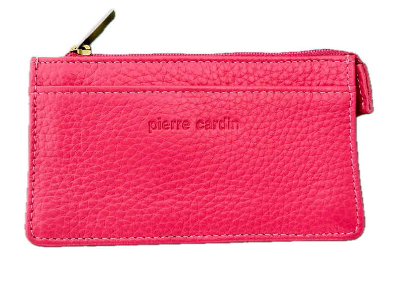 Load image into Gallery viewer, Pierre Cardin Womens Soft Italian Leather Coin Purse Holder Wallet - Hot Pink-1
