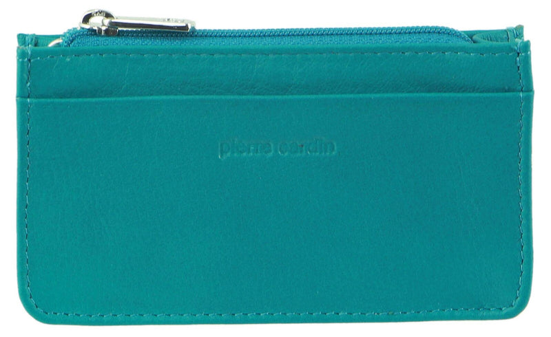 Load image into Gallery viewer, Pierre Cardin Ladies Womens Soft Italian Leather Coin Purse Holder Wallet - Turquoise-1
