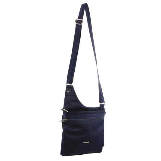Pierre Cardin RFID Cross Body Bag Travel Anti-Theft Slash Proof Sling - Navy-2